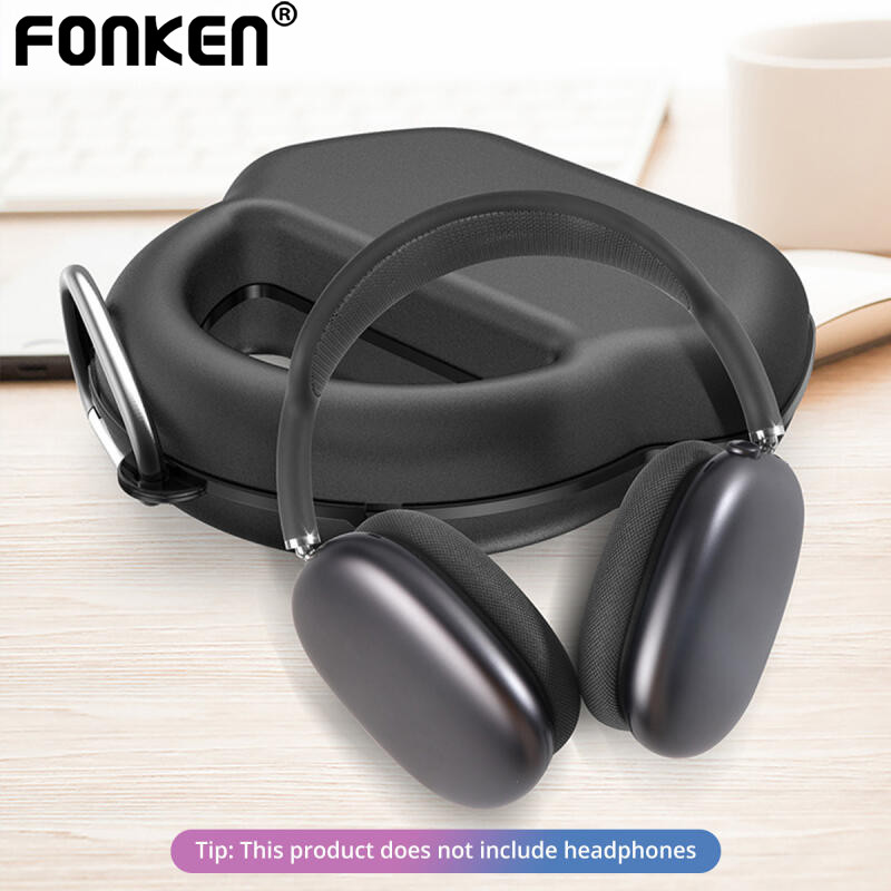 Fonken หูฟังป้องกัน Hard Case กระเป๋าเก็บชุดหูฟังพร้อมคาราบิเนอร์สําหรับ Air-Pods Max ราคา ถูกที่สุด ดีลบีเคเค แกลเลอรีภาพที่ 7