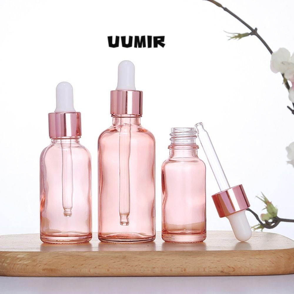 Uumir 1 ชิ้นเครื่องจ่ายน้ําหอม,แก้ว 5ml 10ml 15ml 20ml 30ml 50ml 100ml ขวดหยด,ทนทานที่ว่างเปล่ารีฟิลเซรั่มขวดน้ํามันเครื่องสําอางน้ํามันหอมระเหย
