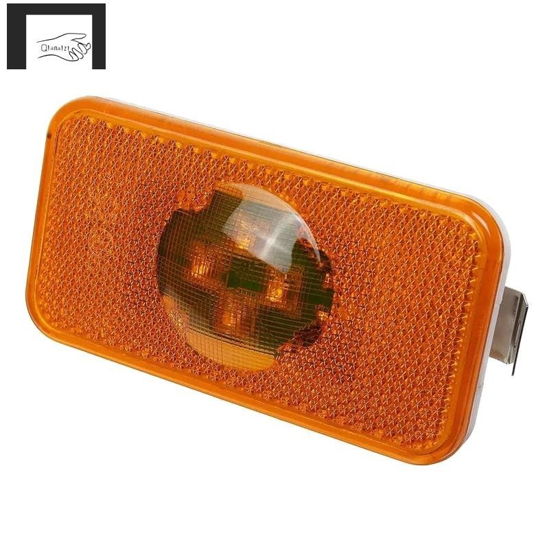 [qianaizi] หลอดไฟหรี่ข้าง LED 4 ดวง 24V สีเหลืองอําพัน สําหรับรถบรรทุก Volvo FM FH