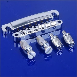 Youn สะพานสายกีตาร์โครเมี่ยม Tune-O-matic Tailpiece Tailpiece สําหรับ Les Paul สําหรับ LP Style Set N