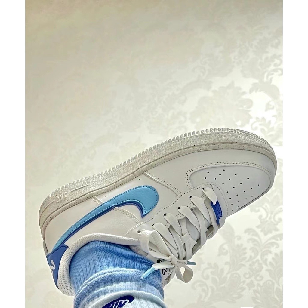 NIKE AIR FORCE 1 (GS)Shadow Macaron ️*WHITE/PINK GLAZE  Nike ของแท้ 100%[พร้อมส่ง ใส่ตรงไซส์] new