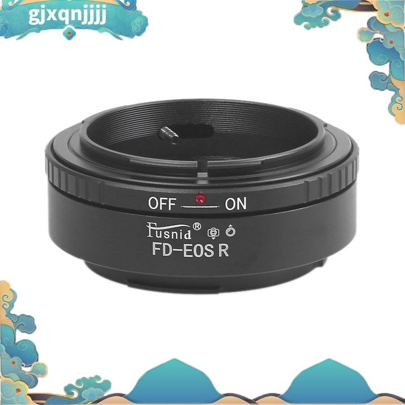 Fusnid แหวนอะแดปเตอร์เมาท์เลนส์ สําหรับเลนส์ Canon FD เป็นกล้องไร้กระจก Canon EOS R RP R5 R6 RF Gjxqnjjj