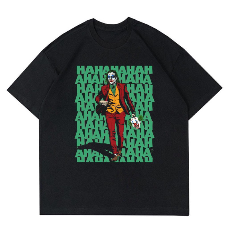 ดีมาก เสื้อยืด ลาย Joker "HAHAHA" | เสื้อยืด พิมพ์ลายการ์ตูน Joker "HAHAHA" | เสื้อโจ๊กเกอร์ "ฮ่าฮ่า