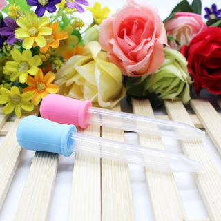 หลอดหยดพลาสติก 5 ml.หลอดหยดซิลิโคน หลอดหยดสำหรับเด็ก Dropper for kids ขนาดใหญ่ หลอดหยดขนม หลอดหยดสี ทำขนม น้ำหอม