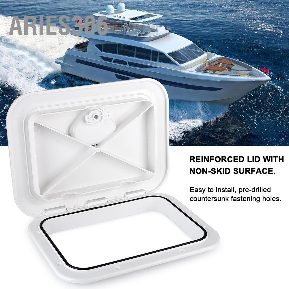 Aries306 ฝาครอบตรวจสอบการเข้าถึงดาดฟ้าสี่เหลี่ยมป้องกันรังสียูวี RE-270-375 สำหรับเรือยอชท์เรือเดินทะเล
