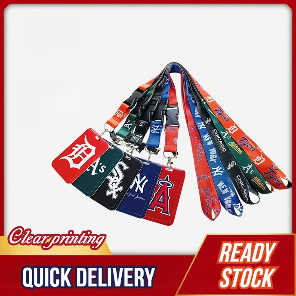 เชือกคล้องบัตร ใบรับรองการทํางาน แบบยาว สําหรับเล่นเบสบอล Mlb