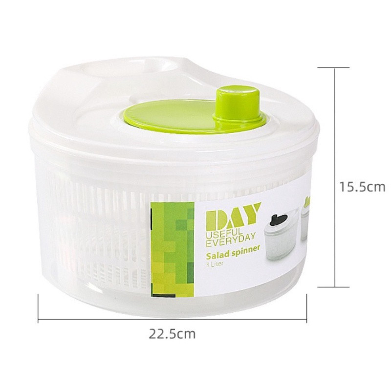COD🔥อุปกรณ์สปินเนอร์ เครื่องปั่นแห้ง เครื่องสลัดน้ำผัก ตะกร้าไล่น้ำ ตะกร้าล้างผัก สําหรับใช้ในการล้างผัก สลัด ผักกาดหอม - รูปที่ 7