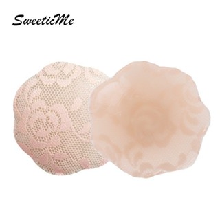 SweeticMe สติกเกอร์จุกนมกันลื่นซิลิโคนลูกไม้แฟชั่นใหม่