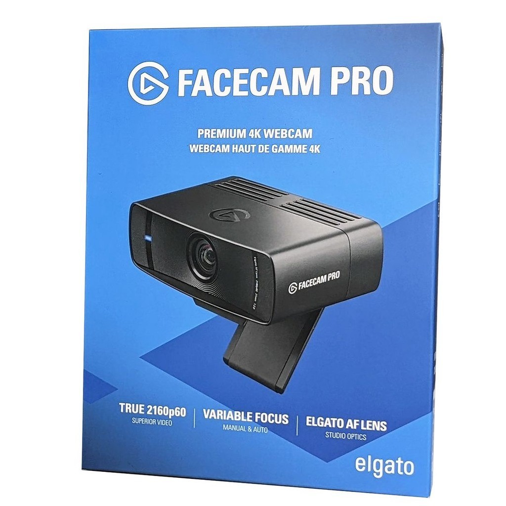 Elgato Facecam Pro Premium 4K Webcam (10WAB9901) - True 2160p60, USB-C, Autofocus