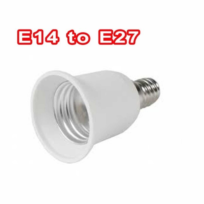 INSTE Over Fitting Lamp E14 to E27 Converter Fitting Small to Large