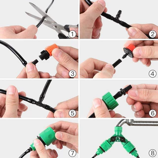Water timer Digital เครื่องตั้งเวลารดน้ำอัต เครื่องรดน้ำอัตโนมัติ ตั้งค่าด้ ปรับหยดน้ำได้ พร้อมสายไมโคร 5-20 เมตร