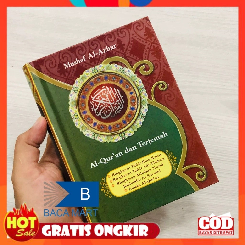 / Small ALQuran Mushaf Al Azhar A6 ALQuran กระเป๋าแปล ALQuran Pocket A6 ALQuran JABAL สํานักพิมพ์