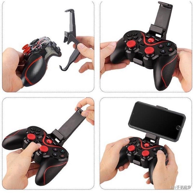 จอยเกมส์ จอยสติ๊ก Android (X3)  จอยมือถือ คอนโซล ไร้สาย รองรับตัวควบคุมบลูทูธ พกพาสะดวก