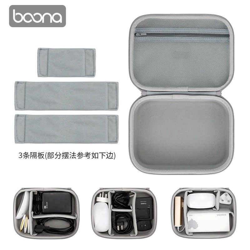 baona กระเป๋าเคส EVA แบบแข็ง กันกระแทก สําหรับจัดเก็บอุปกรณ์อิเล็กทรอนิกส์ สายชาร์จ แล็ปท็อป แท็บเล็ต iPad