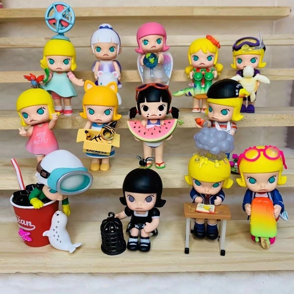 Popmart กล่องสุ่ม ตุ๊กตาจัสมิน แฮนด์เมด ของขวัญ สําหรับตกแต่งโต๊ะ