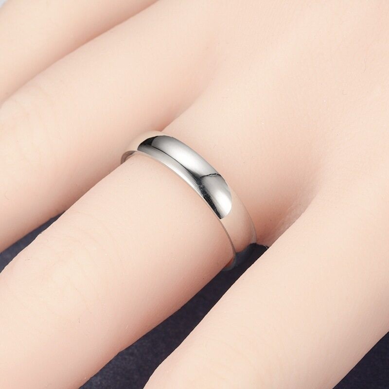 ไม่ลอกไม่ดำ แหวนทอง แหวนเกลี้ยง ทองชุบ ทองโคลนนิ่ง ทองไมครอน 4 มม. แข็งแรงมาก - รูปที่ 4