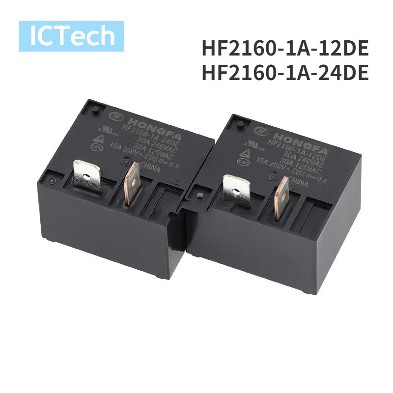 รีเลย์พาวเวอร์ HF2160-1A-12DE HF2160-1A-24DE 30A 4Pin 12V 24V สําหรับเครื่องปรับอากาศ