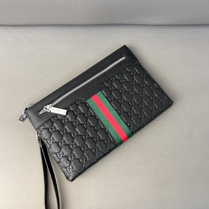 Gucci Embossed and embossed calf leather handbag, card bag, wallet, multi-functional men's bag MB7U