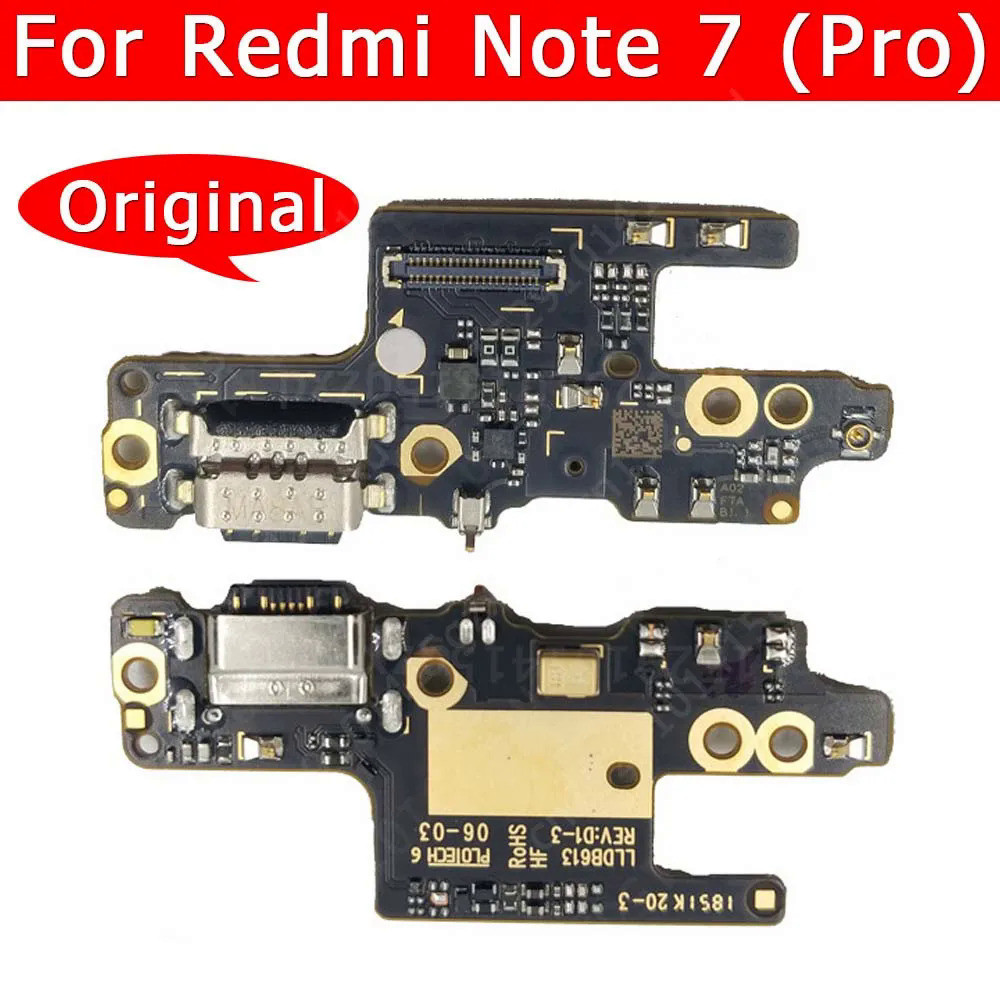 แท้ บอร์ดชาร์จ USB แบบเปลี่ยน สําหรับ Xiaomi Redmi Note 7 Pro Note7