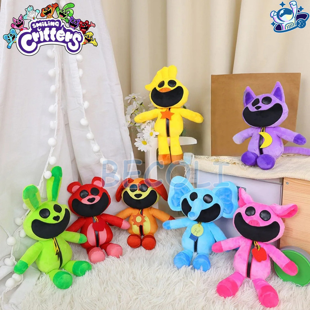 Smiling Critters ตุ๊กตายัดนุ่น Poppy Playtime3 รูปการ์ตูนแมวยิ้ม 30 ซม. ของขวัญสำหรับเด็ก