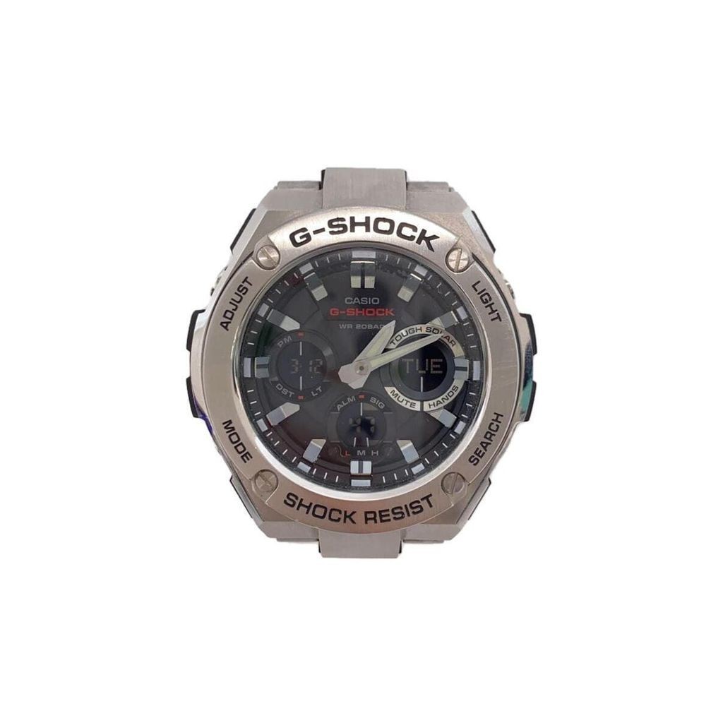 นาฬิกาข้อมือ CASIO G-Shock G-Steel Silver จากญี่ปุ่น มือสอง สําหรับผู้ชาย

