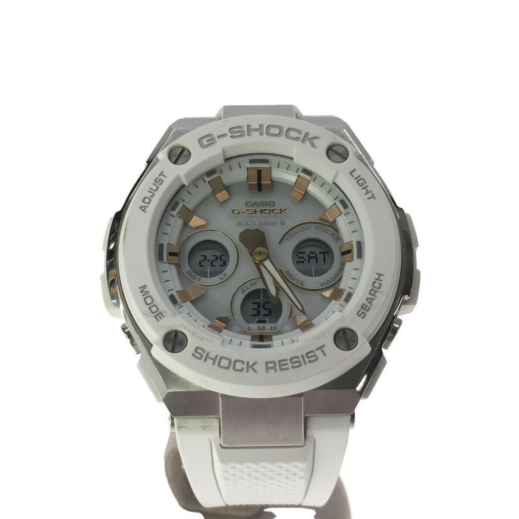 CASIO Wrist Watch G-Shock White Men's Solar Direct from Japan Secondhand
