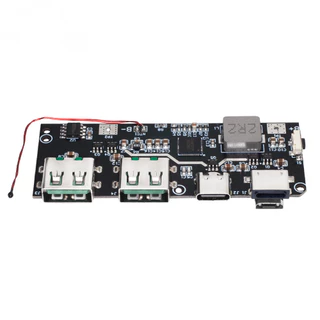 Qc4.0 QC3.0 LED Dual USB 5V 4.5A 22.5W Micro/Type-C USB 18650 ชาร์จโมดูลอุณหภูมิ/วงจรป้องกัน