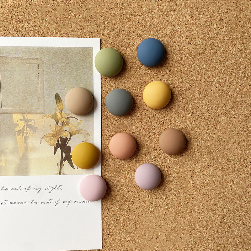 [กระดานไม้คอร์ก / แผ่นสักหลาด Pushpin] INS เนื้อแมตต์ Morandi กดเล็บ รูปภาพผนังกระดานข้อความ สร้างสรรค์ ตกแต่งเล็บ รูปตัว I ตกแต่งผนัง