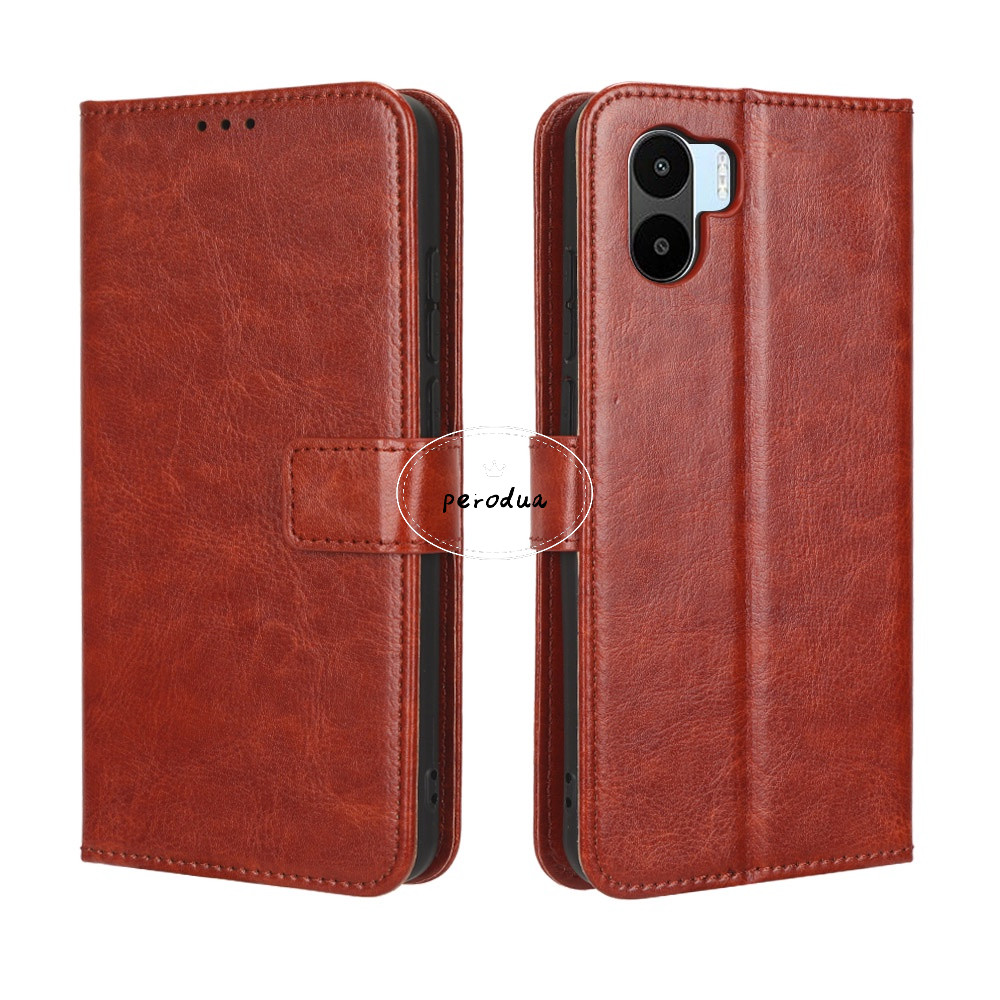 เคสโทรศัพท์หนัง PU ฝาพับ พร้อมช่องใส่บัตร สําหรับ Xiaomi Redmi A1 Redmi A1
