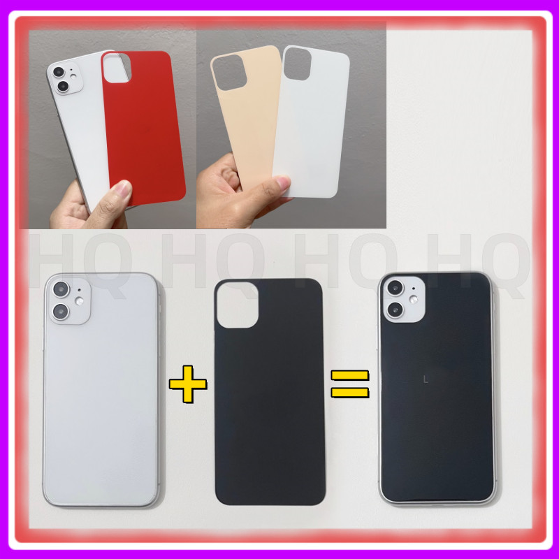 ฟิล์มด้านหลัง iphone 9H ฟิล์มกระจกนิรภัย สําหรับ iPhone 13 12 11 Pro Max XR XSMAX 7 8 Plus ฟิล์มกันรอยหลัง