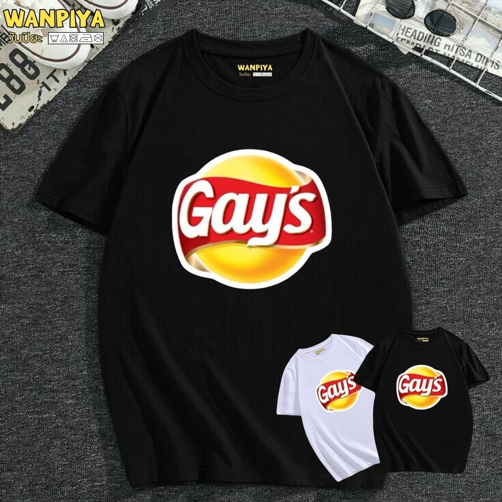 เสื้อลาย ขนมเกย์ ผ้า Cotton เเท้ 100% ผ้านุ่ม ใส่สบาย พร้อมส่งทุกวัน