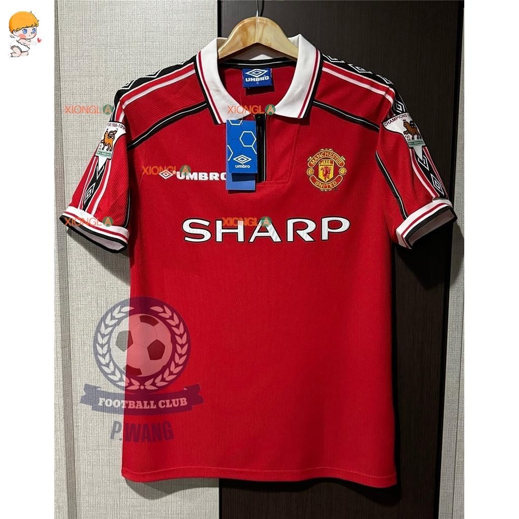 New！！ วินเทจ แมนเชสเตอร์ ยูไนเต็ด กลับบ้าน 1998/1999 beckham, scholes, keane, cantona, giggs