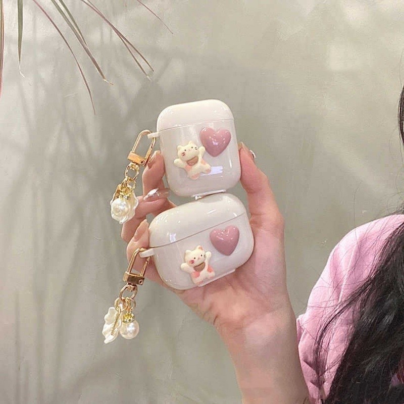 เคสหูฟังบลูทูธไร้สาย TPU กันน้ํา กันฝุ่น แบบพกพา สําหรับ Airpods Pro 3 2 1