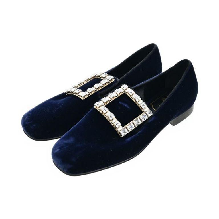 Roger Vivier M O I 5 Shoes gold Silver Women purple blue 23.5cm Direct from Japan Secondhand