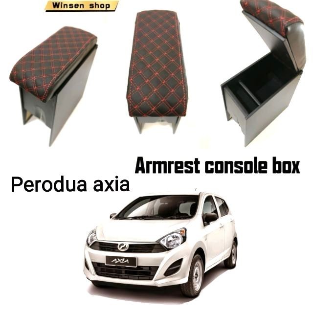 กล่องคอนโซลที่เท้าแขน Perodua axia MR DIY