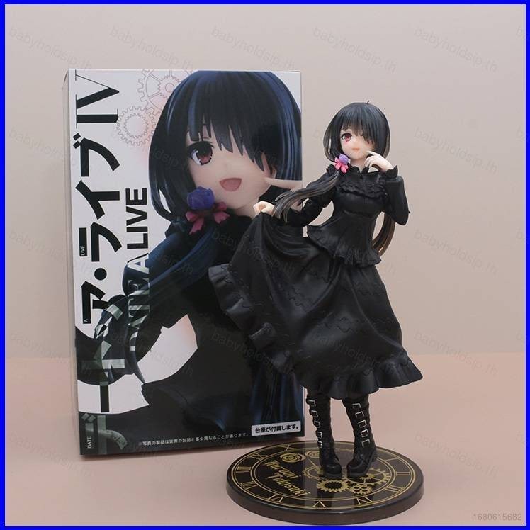 โมเดลฟิกเกอร์ Date A Live Tokisaki Kurumi Action Figure Black Dress ของเล่นสําหรับเด็ก ตกแต่งบ้าน เก็บสะสม ของขวัญ