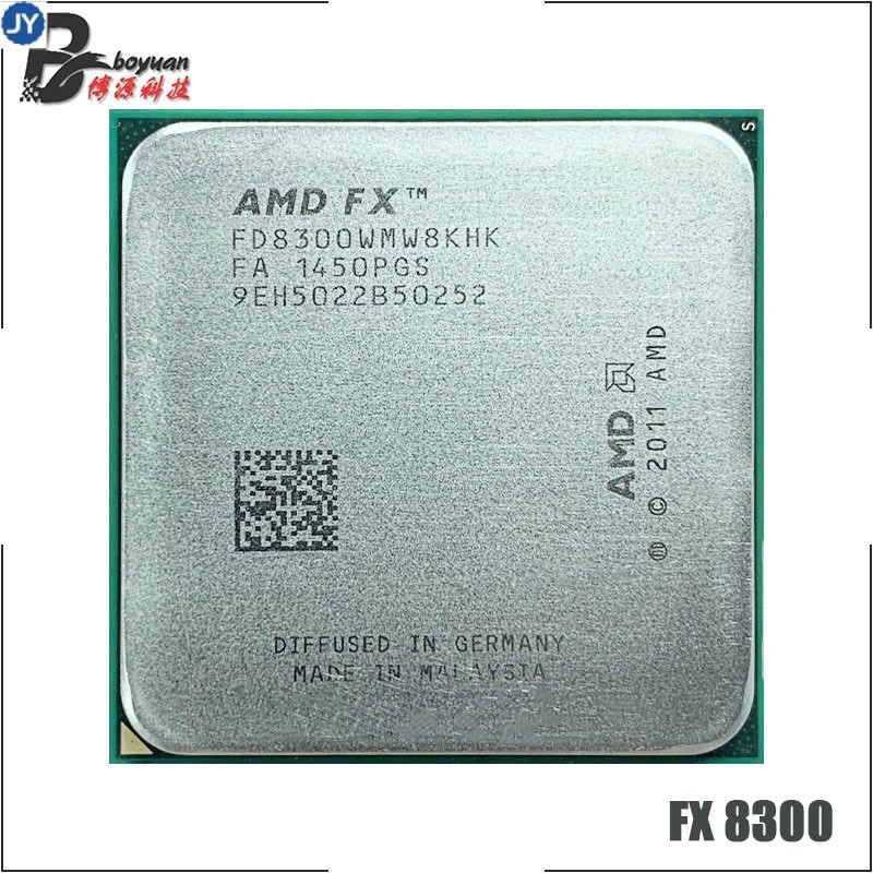 ซ็อกเก็ต AMD FX-Series FX-8300 FX 8300 FX8300 3.3 GHz Eight-Core CPU Processor FD8300WMW8KHK AM3+