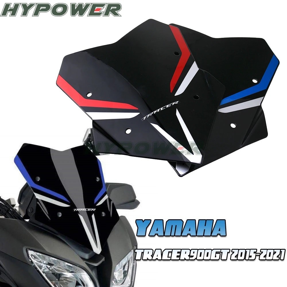 กระจกรถจักรยานยนต์ WindScreen หน้าจอด้านหน้าสําหรับ YAMAHA TRACER900GT Tracer900gt tracer 900 gt 201