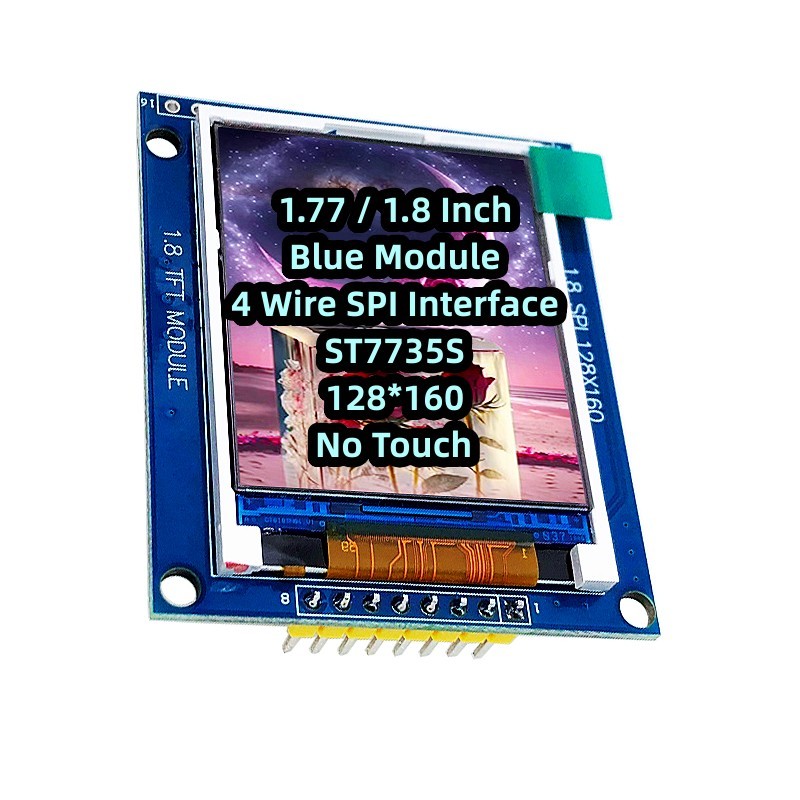 Blue Module 1.77 Inch 1.8 Inch TFT 4 Wire SPI Interface ST7735S No Touch 4 IOs