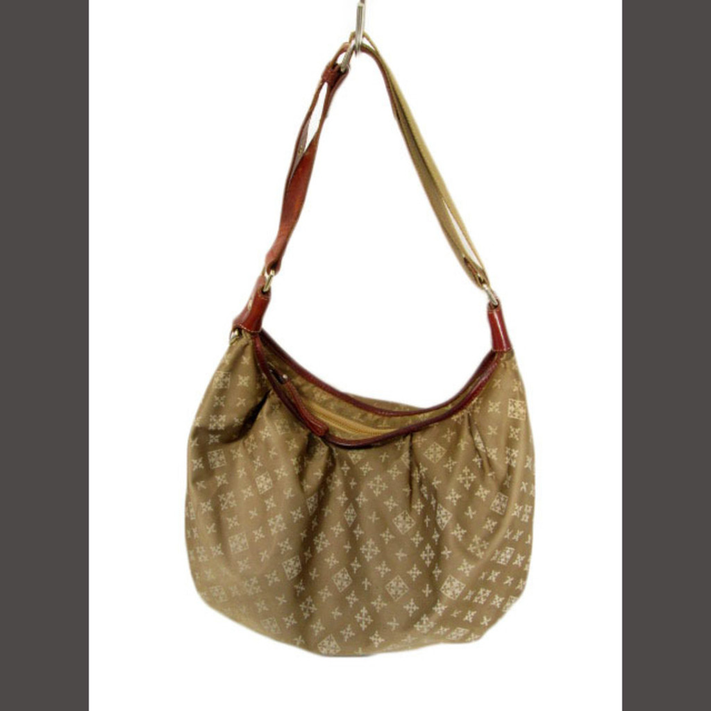 Russet Shoulder Bag Nylon beige leather Direct from Japan Secondhand