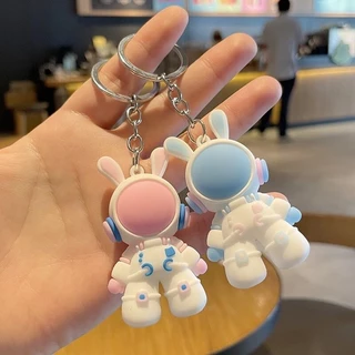 กระต่ายนักบินอวกาศ สีพาสเทลน่ารักๆ สําหรับห้อยกระเป๋า ห้อยกุญแจ สินค้าพร้อมส่ง