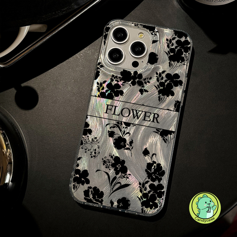 Shine Camlet สําหรับ Samsung Galaxy S25 S24 S23 S22 S21 Plus Ultra S20 Lite FE A71 A51 A31 A21s A50s A30s A20s 5G 4G หรูหราน่ารักดอกไม้ Elegance Hard IMD เคสโทรศัพท์