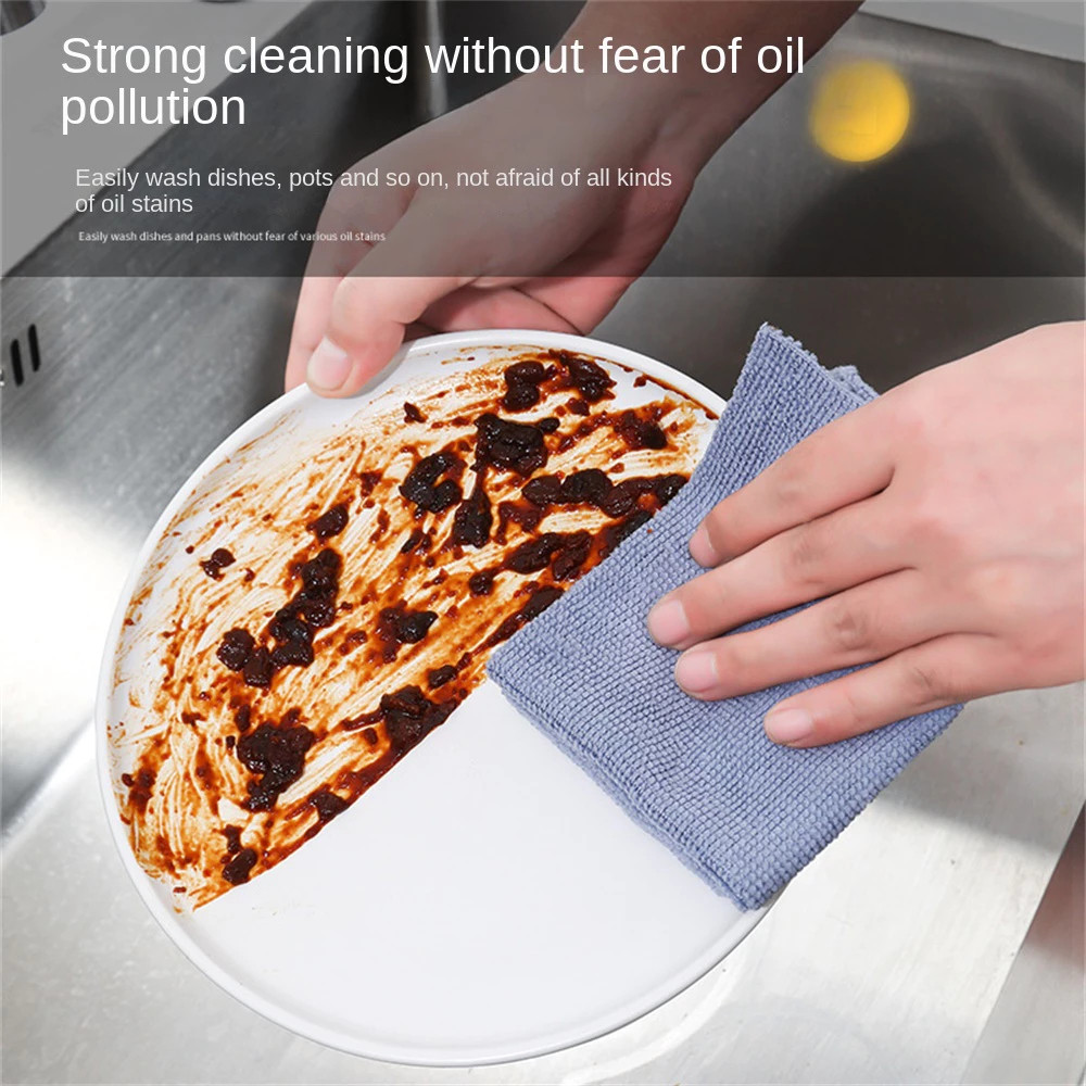 ไมโครไฟเบอร์ micro fiber ซักน้ำได้ ใช้ซ้ำได้บ่อยครั้ง เหมาะสำหรับการใช้งานในบ้าน ห้องครัว และอื่นๆ - รูปที่ 5