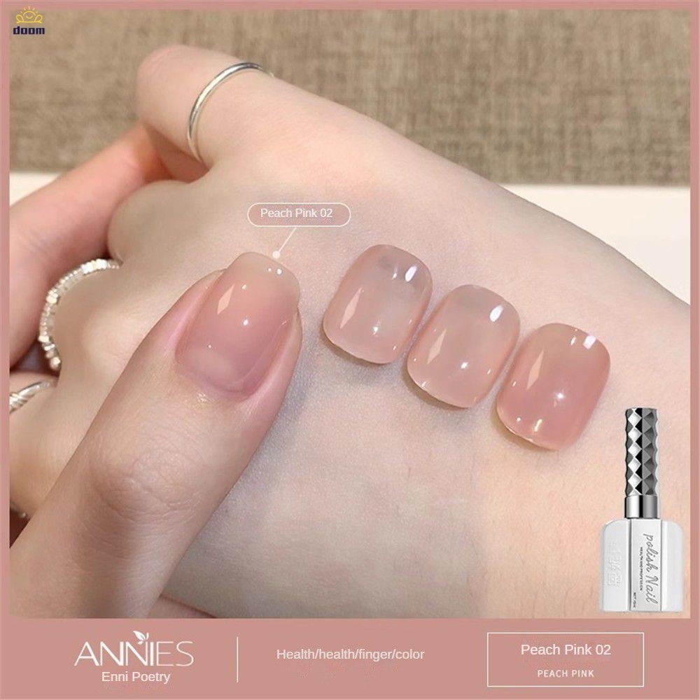 สีเจล Annies กาวยาทาเล็บสีชมพูใส 2025 ใหม่น้ําแข็งโปร่งใสสีนู้ดเจลยาทาเล็บเฉพาะสําหรับร้านทําเล็บ 【d