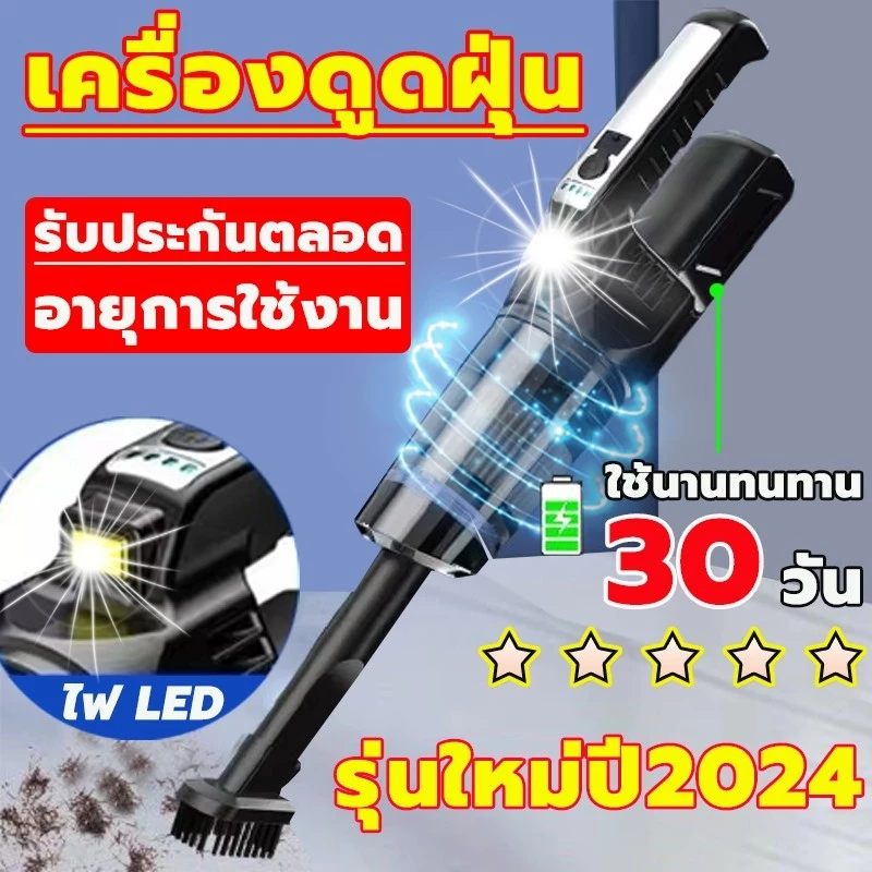 เครื่องดูดฝุ่นไร้สาย 2in1 550W พลังดูด 98000Pa thumbnail 3