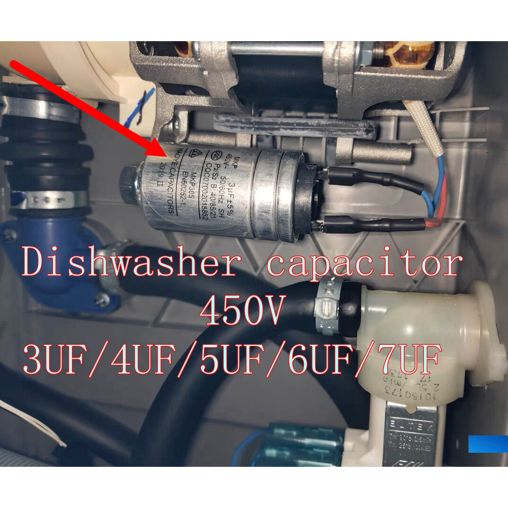 XH CBB65 MKP305 450V 3UF 4UF 5UF 6UF 7UF 5% อัตโนมัติเครื่องล้างจานเครื่องซักผ้าเริ่มต้นมอเตอร์ตัวเก