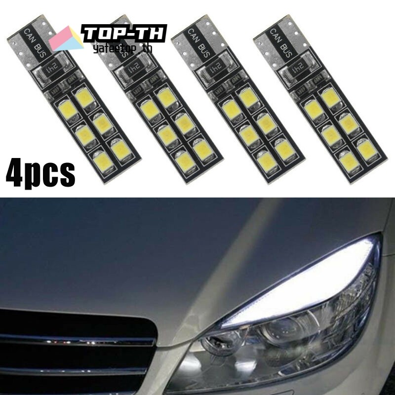 ⭐ยาฟีทอป⭐หลอดไฟเปลือกตาคิ้วฟรีข้อผิดพลาด 4x สําหรับ LED Mercedes-Benz W204 C300 C350
