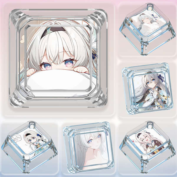 คีย์แคป keycap คีย์แคปไทย Air Carrier Key เหล็กยุบปุ่มกดเรืองแสงสองมิติที่ไม่ซ้ํากันคีย์บอร์ดเดี่ยว 