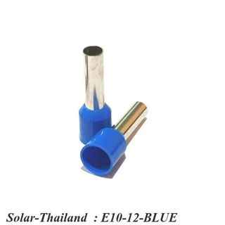 หางปลากลม คอร์ดเอ็น แบบมีฉนวน สำหรับสายไฟ ขนาด 10.0 Sq.mm (สีน้ำเงิน แพค 100 ชิ้น) รุ่น E10-12-B