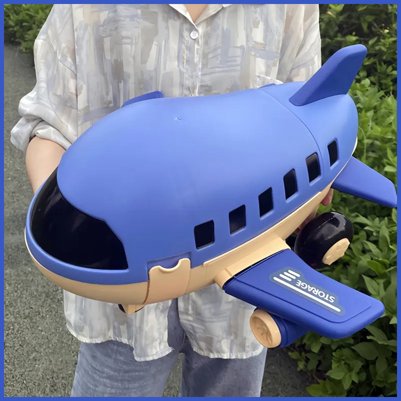 พร้อมส่ง ✈ของเล่นสมมติบทบาท ของเล่นเด็ก แบบเครื่องบิน 2 in 1 ลำใหญ่ เครื่องบินถอดประกอบ ของเล่น DIY ของเล่นเด็ก